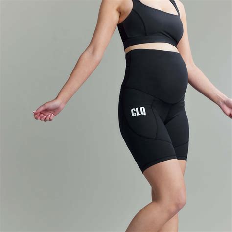 CLQ Maternity Mid-Biker - Classic – CLIQUE Fitness