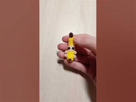 котик в банане из бисера🍌🐱 #бисер #beads #амигуруми #амигурумиизбисера ...
