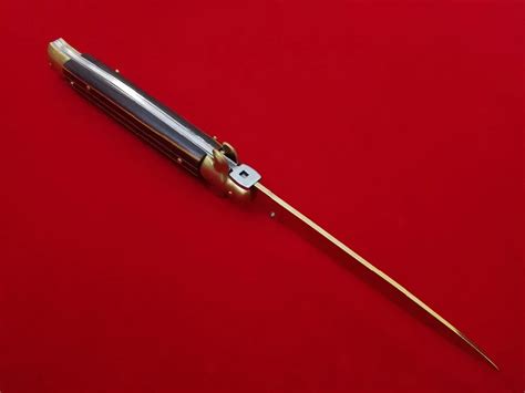 WHYEDC клон AKC складной стилет 1" Золотое лезвие 440C сталь с ...