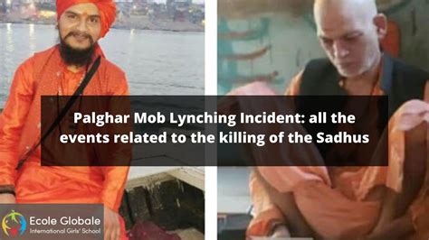 palghar mob lynching  sadhus