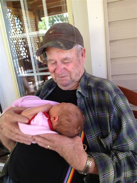 Grandpa and new great granddaughter | Granddaughter, Friends family