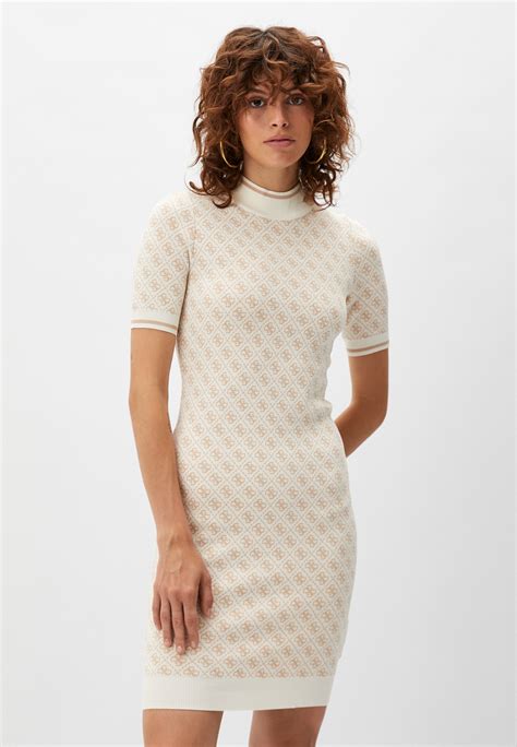 Платье Guess, цвет: бежевый, RTLADP029301 — купить в интернет-магазине ...