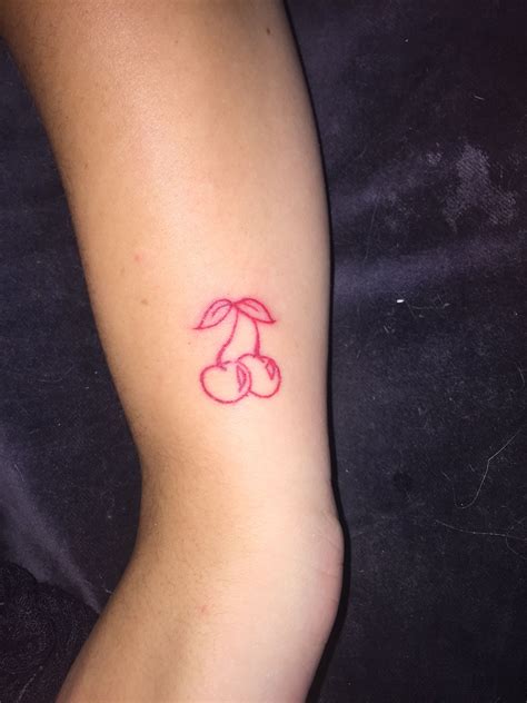 Cherry tat | Cherry tattoos, Ink tattoo, Red ink tattoos