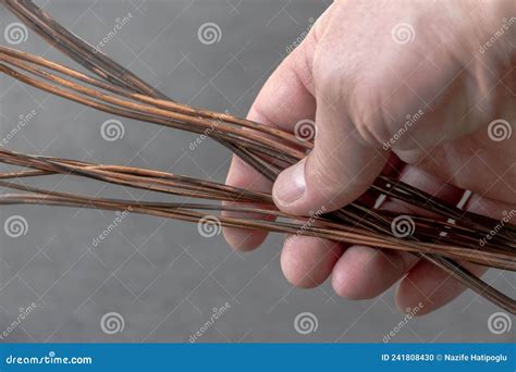close   copper wire  electrical wiring lots  thick copper