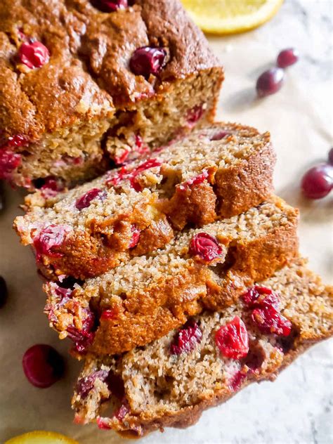 Healthy Cranberry Orange Banana Bread (Dairy-free, Gluten-free ...