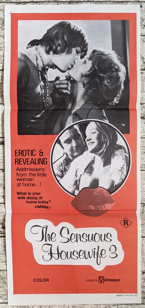 Lot - The Sensuous Housewife 3, Two Fold Day Bill Movie Poster, 1973