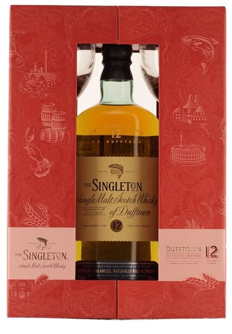 Виски The Singleton of Dufftown 12 лет, 0.7 л + 2 стакана, подарочный ...