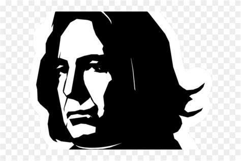 Severus Snape Clipart Black And White - Harry Potter Silhouette - Free ...