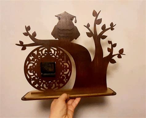 Часы именные, часы с совой Любимому учителю. Подарок для учителя в ...