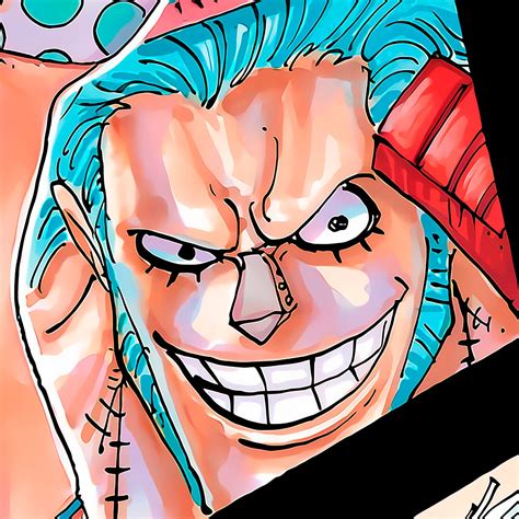 One piece manga pfp colored | One piece franky manga, Franky one piece