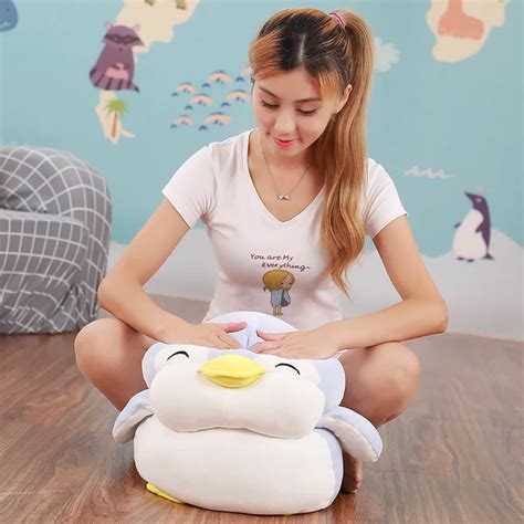 Мягкий толстый пингвин плюшевые игрушки укомплектованные мультфильм ...