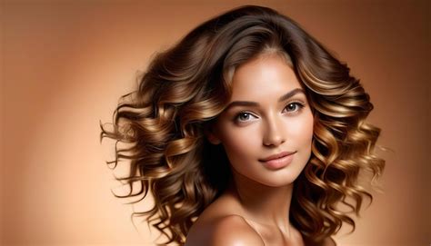 shiny hair  smooth skin showcase premium ai generated image