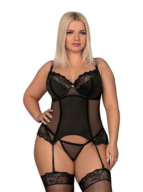 Купить Комплект нижнего белья Obsessive, XXL, черный: отзывы, фото и ...