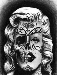Marilyn Monroe Skull Drawing at PaintingValley.com | Explore collection ...