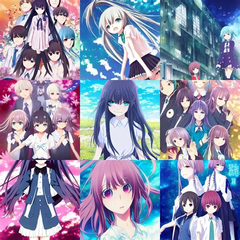 Nemu Manaka vn anime key visual euphoria | Stable Diffusion
