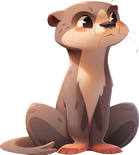 Curious Swimmers Adorable Otters in Action with 26910737 PNG