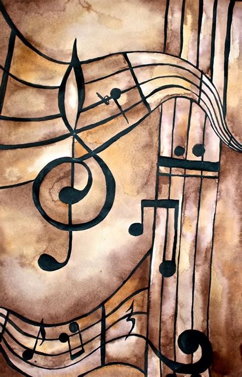 Music notes | Music painting, Music art, Musical art