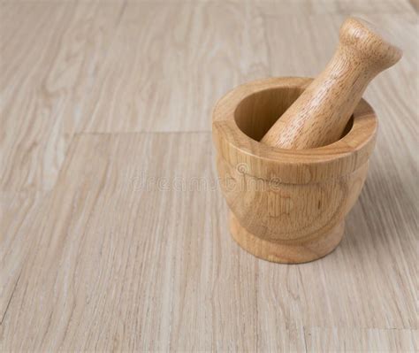 motar wood  grind  asian food stock photo image  seasoning