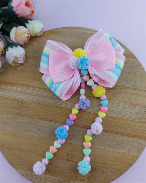 30 Laços de cabelo infantil diferentes e encantadores | Diy laço para ...