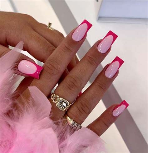 Unha Rosa Com Francesinha - Ideias de Unhas com Francesinha Rosa - Mulher Além da Mãe