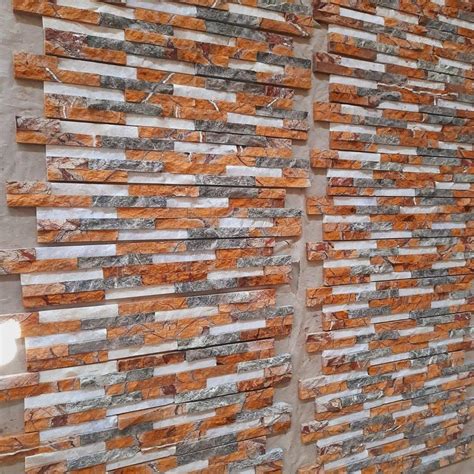 multicolor glossy bidasar natural stone  wall cladding thickness