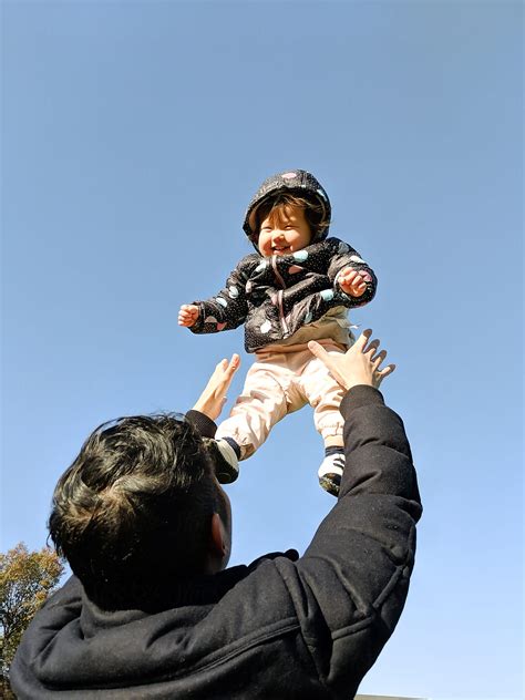Happy Baby And Dad