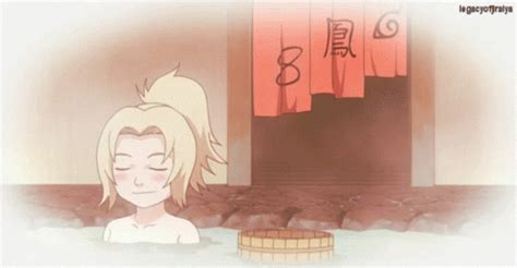 tsunade bathing  peaking jiraya gif gifdbcom