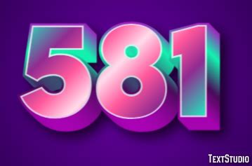 text effect  logo design number