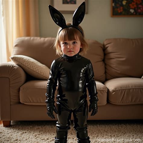 Little Tweens Wearing Bunny Suits Finding Love | Stable Diffusion Online