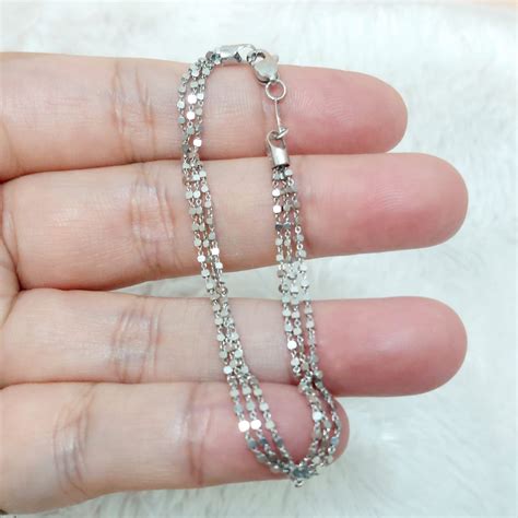 gelang jedar putih  layer toko mas mulia cempaka mas