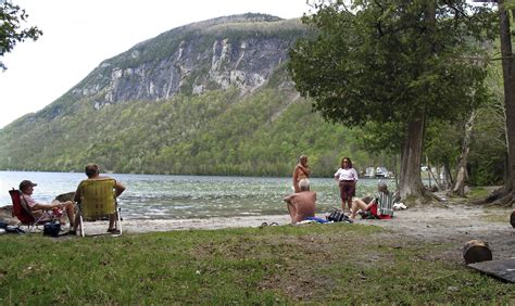 Vermont nude beach fans against parking lot, boardwalk | AP News