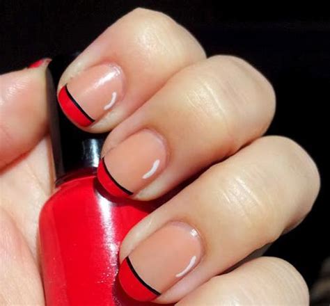 Френч с красным лаком: фото маникюра с дизайном - Modnail.ru - Красивый ...