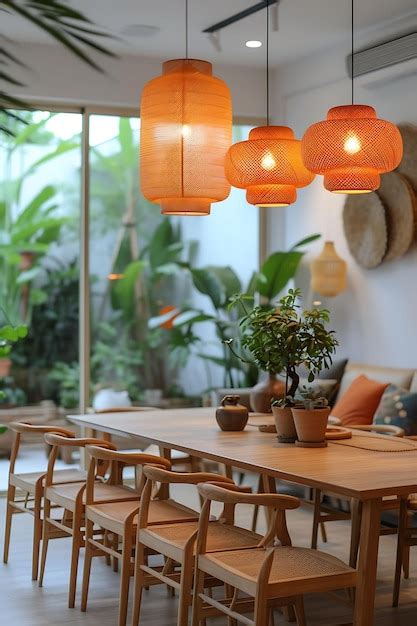 Premium Photo | Interior of Vietnamese Inspired Dining Room Interior ...