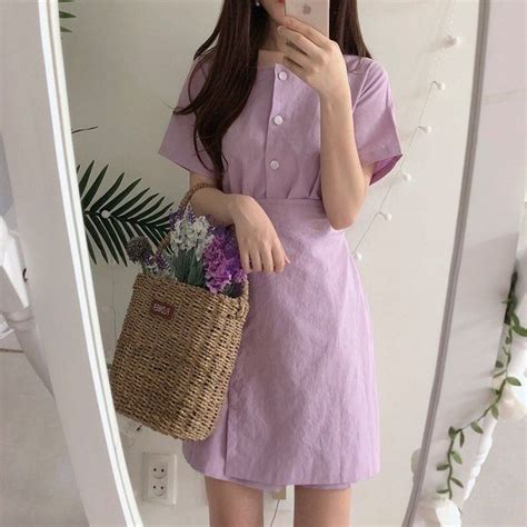 Purple Korean Fashion Aesthetic Purple Outfits - Goimages Stop