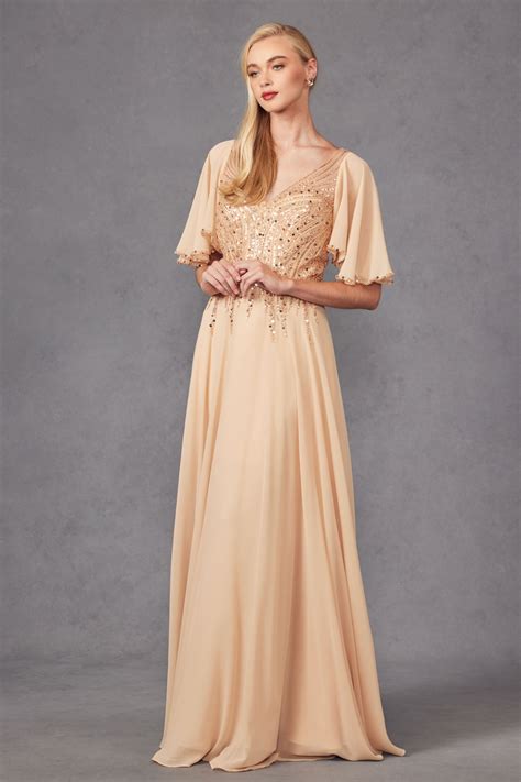 Navy Blue Juliet JTM14F Long Formal Mother of The Bride Dress - Mother