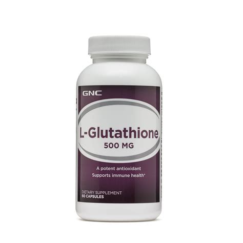 L-Glutation 500 mg (010513), 60 capsule, GNC : Farmacia Tei
