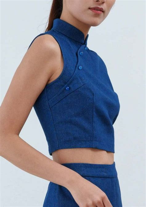 Denim Qipao Top – Qipology