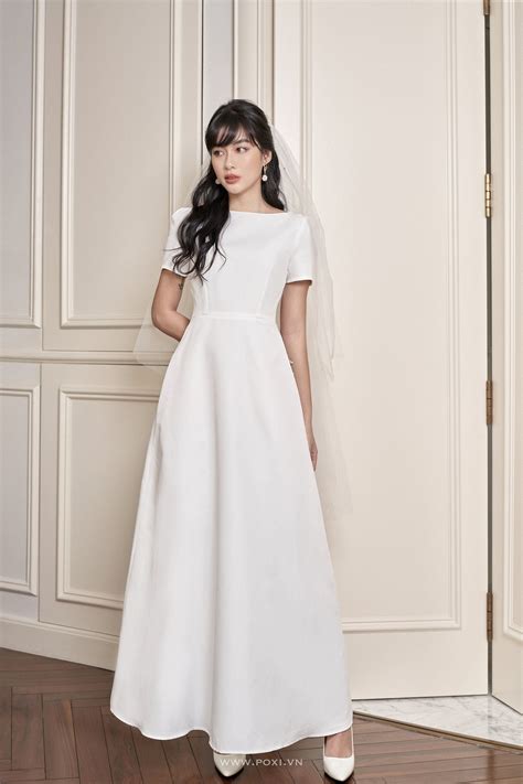 Boat Neck Wedding Dress / Unique Wedding Dress / Star Wedding - Etsy