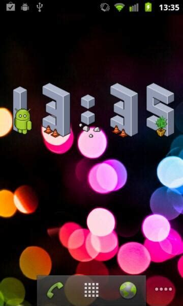 pixel art clock widget fuer android