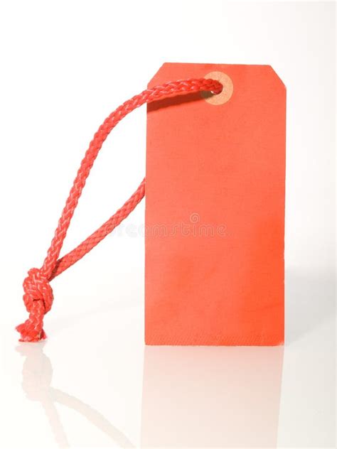 Red label stock image. Image of blank, discount, hang - 4322123