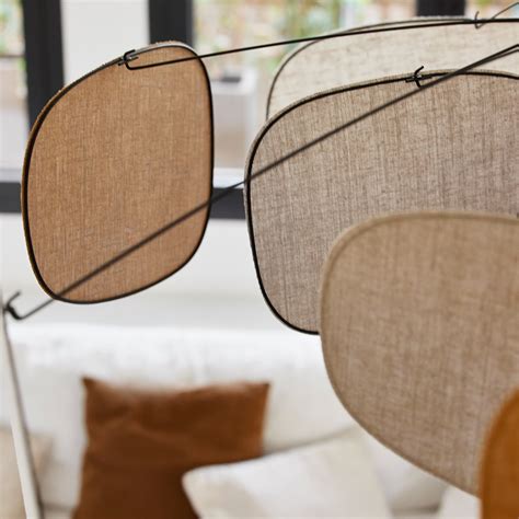 MARKET SET hanging light Screen 70's, Ø 110 cm, linen, colourful