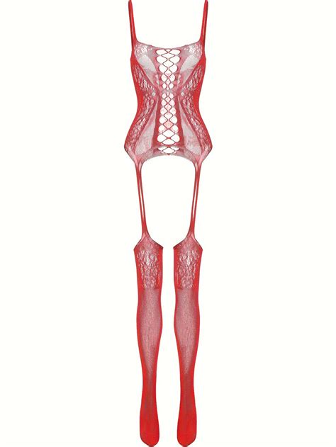 NEW Women's Fishnet Body Stockings Babydoll Sleepwear Bodysuit Lingerie