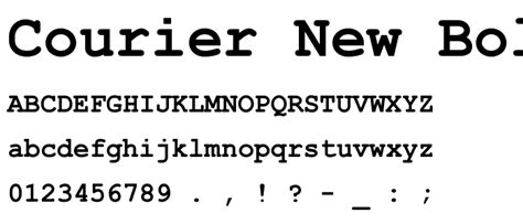 courier  bold font basic serif pickafontcom