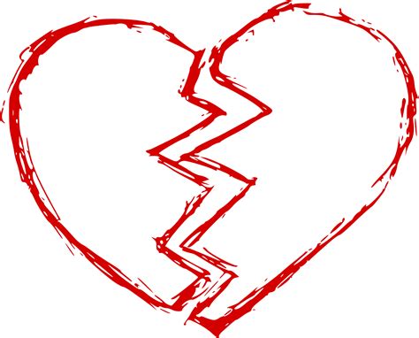 broken clipart heart