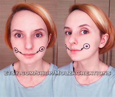 Inumaki Toge temporary Face Tattoos 2 Sets 4 Tattoos | Etsy