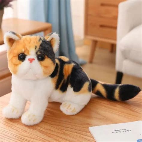 Мягкая игрушка кот, котик, реалистичный, пушистый, глазастик, мягкий ...