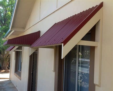 Red Window Awnings for a Stylish Exterior