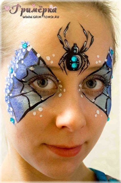 Аквагрим, грим, маска, узор, паук face painting, make-up, mask, pattern ...