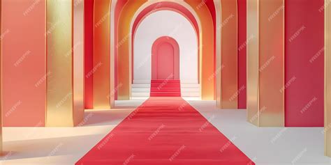 premium photo creating  luxurious event entrance   golden