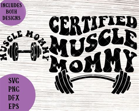 Certified Muscle Mommy Svg / Lifting Svg / Muscle Mama Svg / Work Out